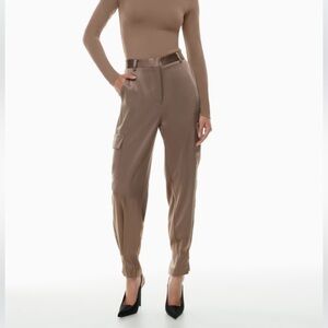 Aritzia Babaton Refined Cargo‎ Pant in Deep Taupe, Size 4 Taupe
